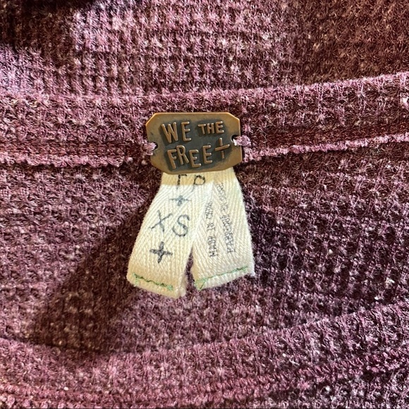 We the Free purple color block oversized sweater - Picture 3 of 5